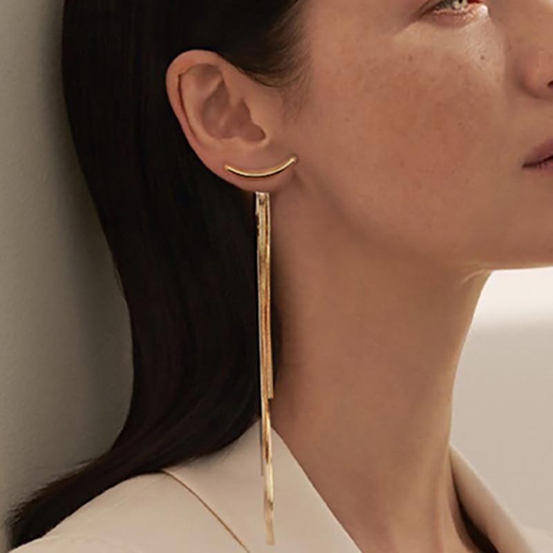 Korean Long Tassel Drop Earrings for Women Trendy 2020 Fashion Geometric Dangle Earrings Jewelry Gifts Vintage Kolczyki Brincos