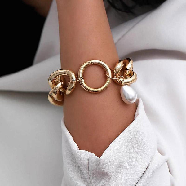 Fresh-Water Pearl Armband Bracelet - SLVR Jewelry
