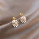 Fancy-Pineapple Stud Earrings