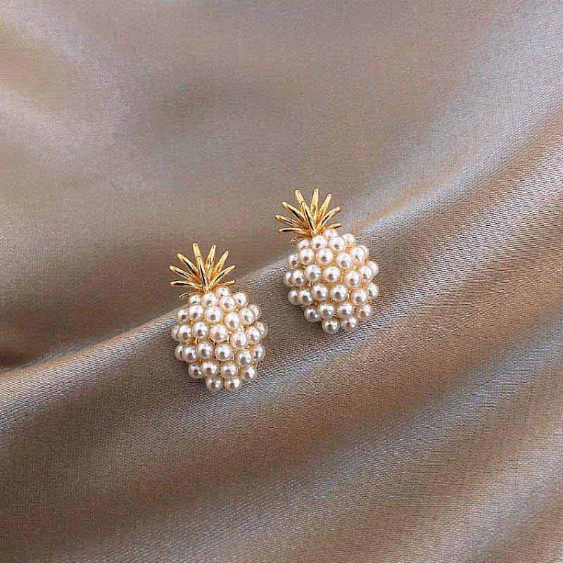 Fancy-Pineapple Stud Earrings