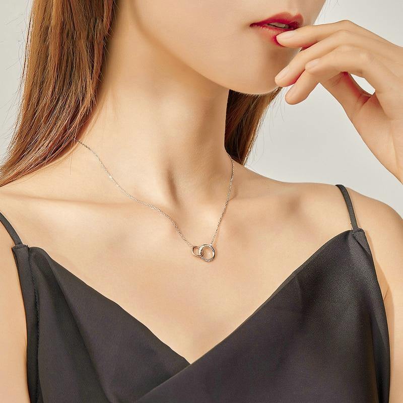 Double-Circular Chain Necklace - SLVR Jewelry