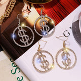Dollar Icon Hoop Earrings - SLVR Jewelry