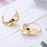 Creative Irregular Flower Basket Dangle Earrings For Women Gold Color Metal Stereoscopic Exaggerated Drop Earrings 2020 Dangler