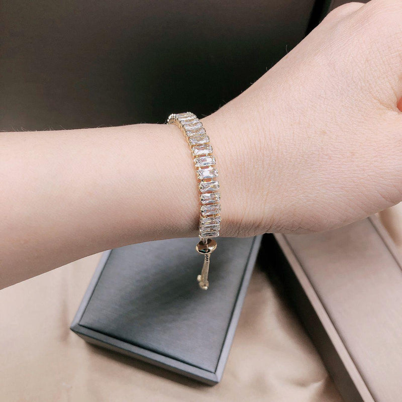 2020 Korean new design fashion jewelry full crystal adjustable bracelet shiny zircon ball party bracelet for women