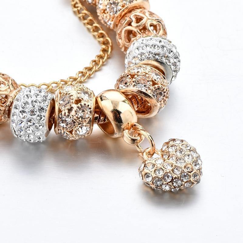 Luxury-Charm Gold Bracelet - SLVR Jewelry