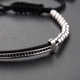 Luxury Black-Beaded Bracelet - SLVR Jewelry