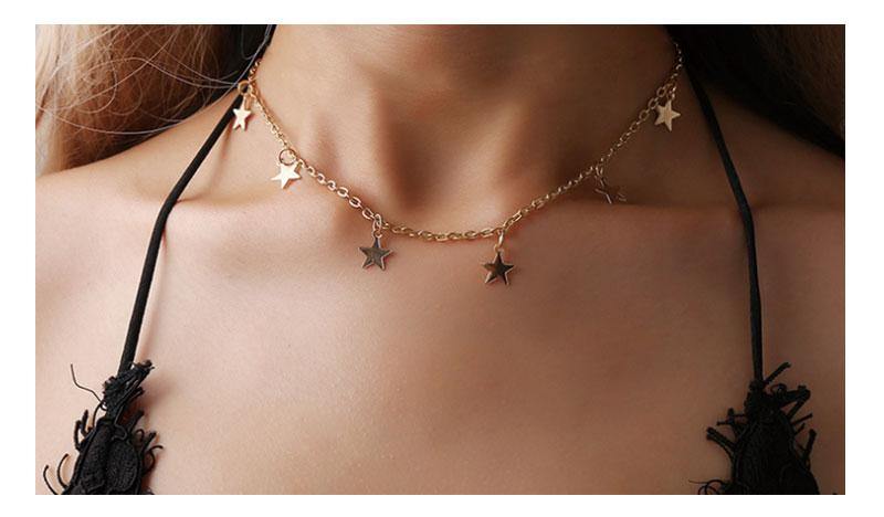 SUQI Non-Fading Stainless Steel Animal Butterfly Star Gold Women Choker Necklaces Pendants Femme Chain Jewelry Kpop Collare Gift