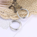 Korea Style Jewelry Earrings Big Circle drop Earrings For Women gold Earrings Female Hip Hop Hoop Earrings