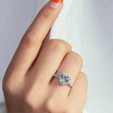 Solid-Halo Heart Ring - SLVR Jewelry