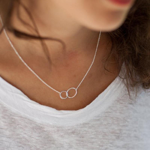 eManco stainless steel necklace women pendant necklace chokers for women fashion jewlery best friend necklace kolye