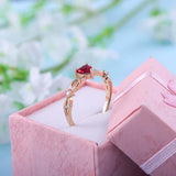 Premium Blazing Heart Ring - SLVR Jewelry