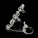 1PC Popular Fashion Women Lady Rings Multiple Finger Stack Knuckle Band Rose Crystal Ring Nice Jewelry Gift