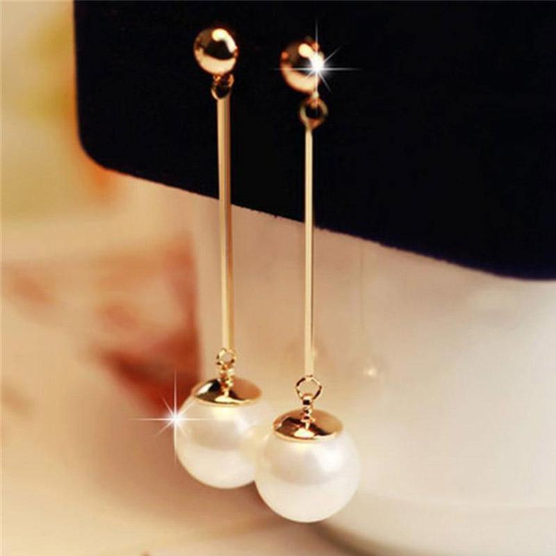 Pearl Tassel Drop Earrings - SLVR Jewelry