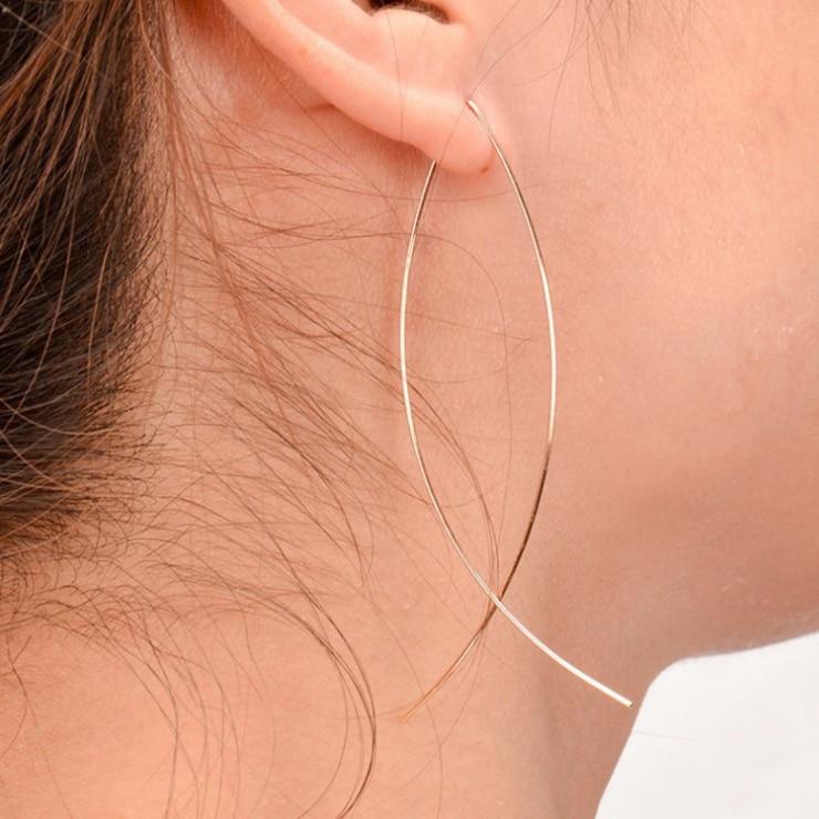 New Fashion Dangle Hanging Long Drop Earrings Ear line For Women simple Snake chain Tassel Jewelry brinco bijoux