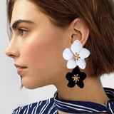 Luxury Duo-Flower Earrings