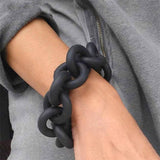 Premium Black-Rubber Bracelet - SLVR Jewelry
