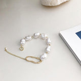 Fresh-Water Pearl Irregular Bracelet - SLVR Jewelry