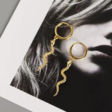 Snake Tassel Dangle Earrings - SLVR Jewelry