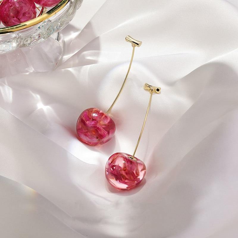 Premium Love Cherry Earrings