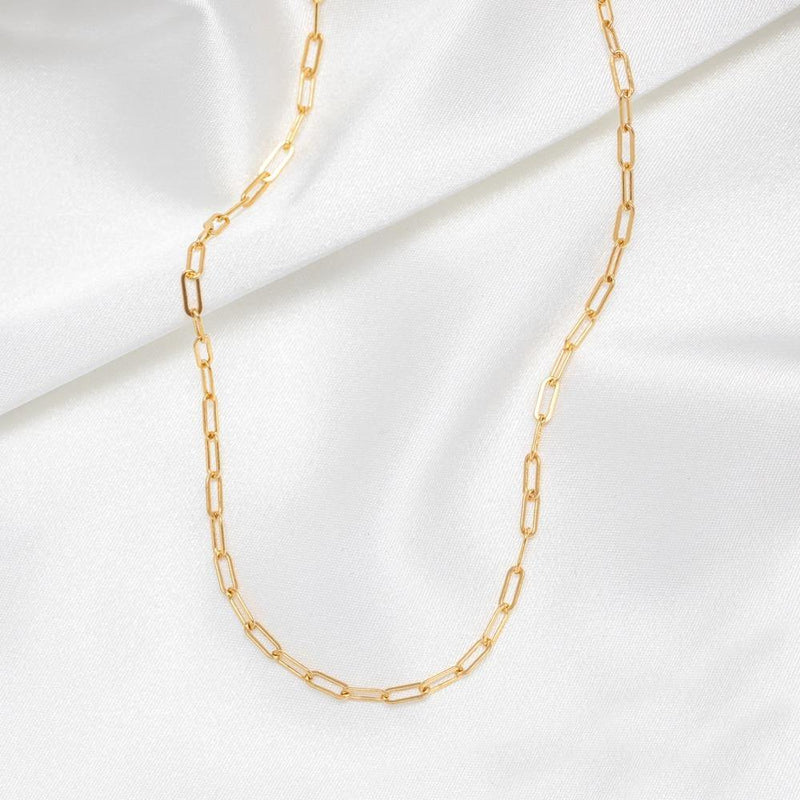 Stainless Steel Link Chain Choker Necklaces For Women Delicate Simple Necklace Friends Gift Jewelry Kolye