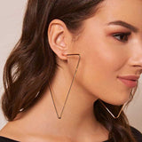 Geo-Triangle Hoop Earrings