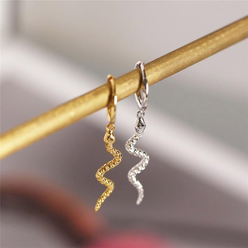 Snake Tassel Dangle Earrings - SLVR Jewelry