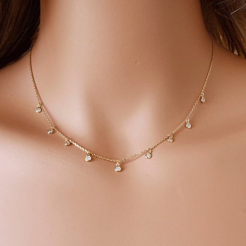 Charming Collarbone Chain Necklace