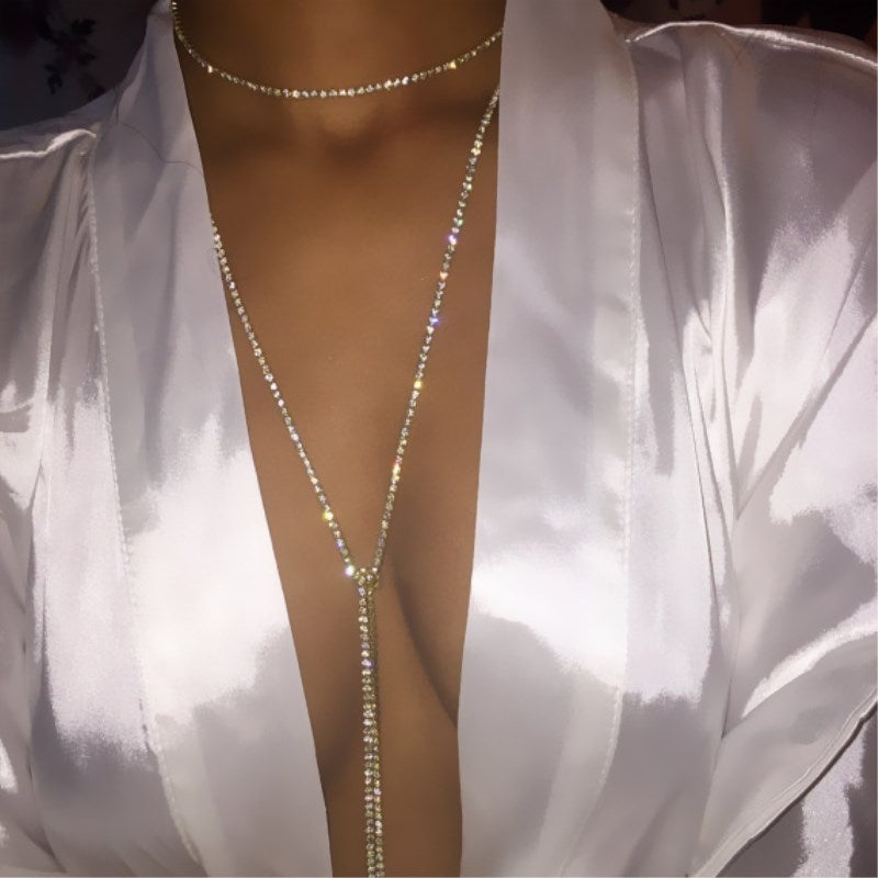 Wild Crystal Bling Choker Necklace