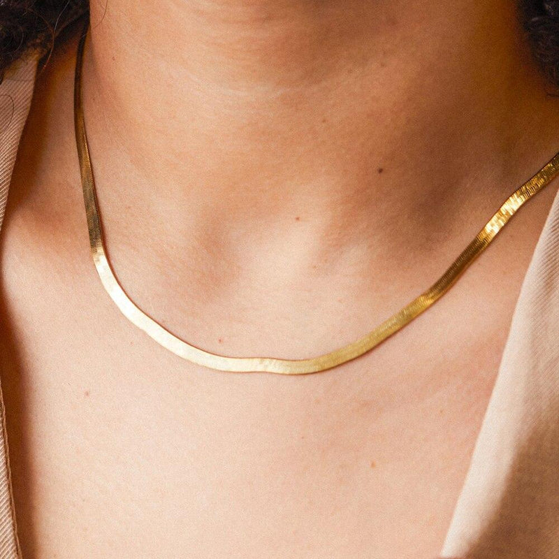 Aesthetic Snake-Chain Choker Necklace