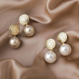 Premium Champagne-Pearl Earrings