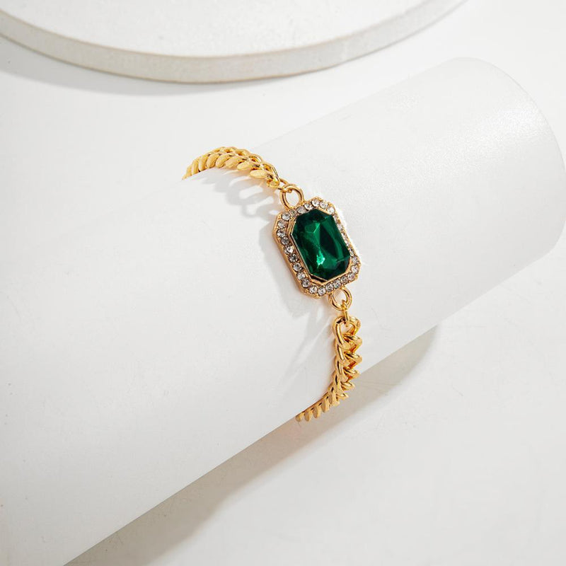 Elegant Cuban-Chain Bracelet