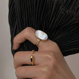 Luxury Ellipse Bride Ring