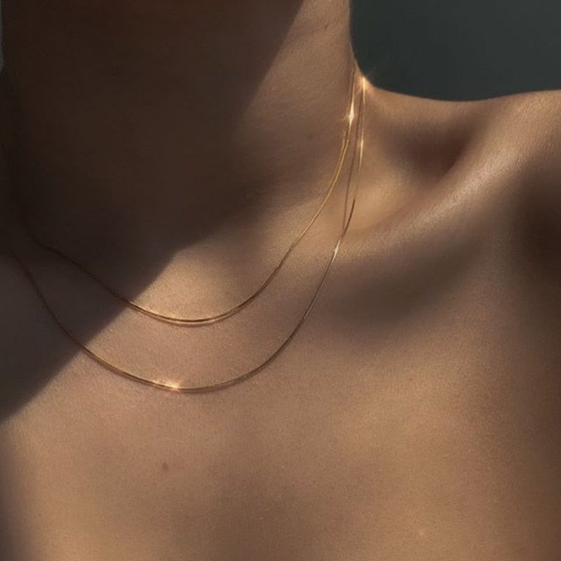 Minimalist Neck Chain Necklace