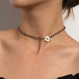 Luxury Black-Crystal Necklace