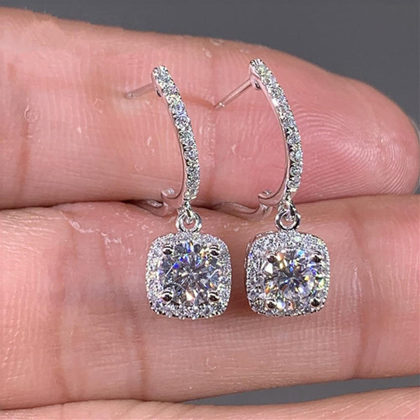 Trendy Halo-Drop Earrings