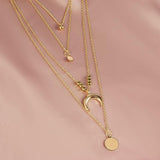Multi-Layer Moon Collar Necklace