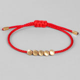 Handmade Rope-Beaded Bracelet