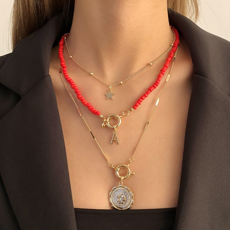 Fancy Multilayered Chain Necklace