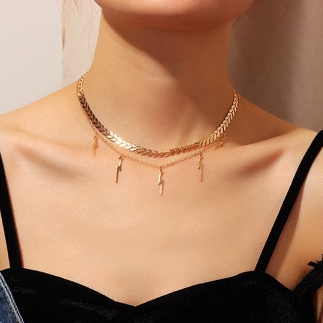Multi-Layer Sparkling Choker Necklace