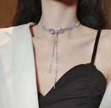 Multi-Layer Sparkling Choker Necklace